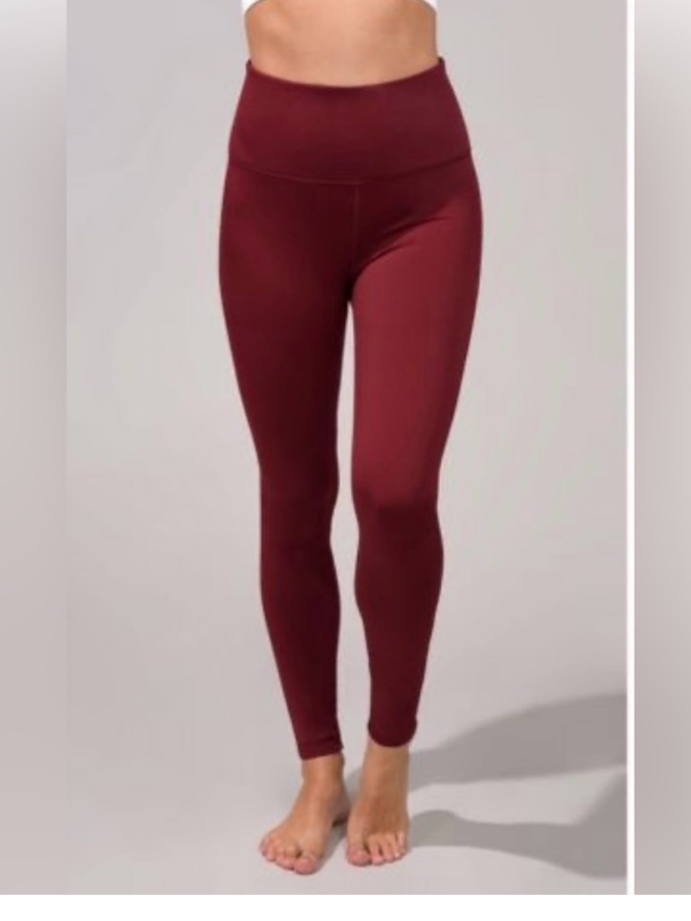 90 Degree Women's High-Waist Burgundy Active Leggings